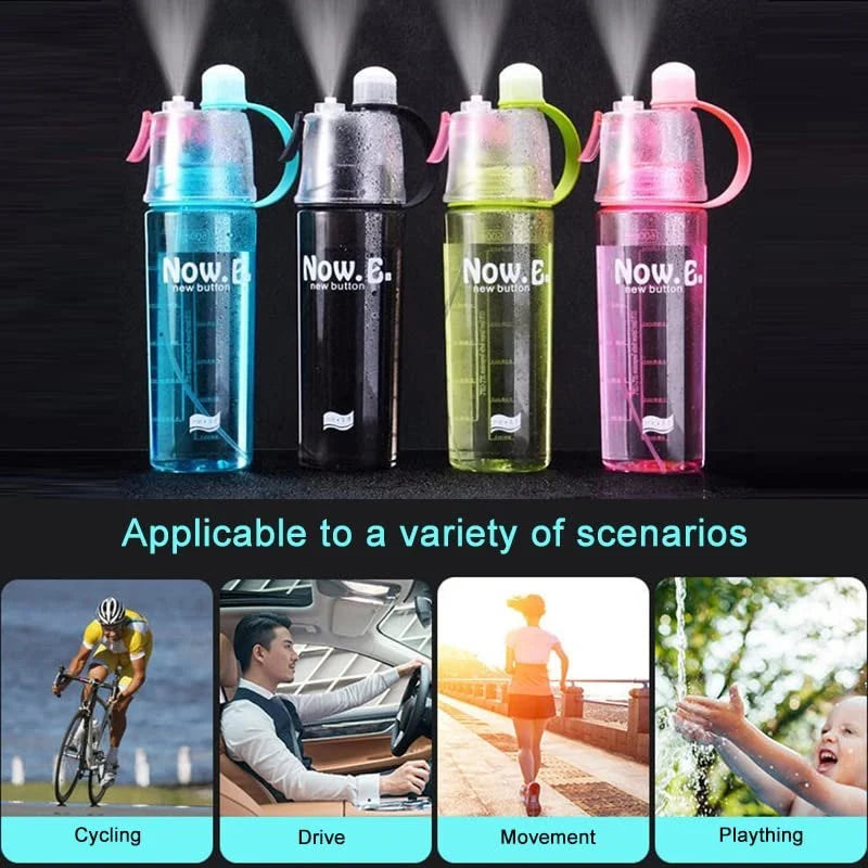 2-in-1 Mist Spray Water Bottle 600ml - The Ultimate Summer Companion