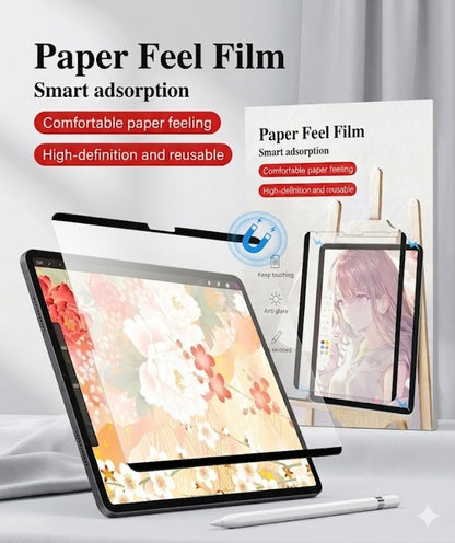 Magnetic Paperfeel Screen Protector for iPad Air/Pro 11 & 13 inch – Removable Matte Writing Film